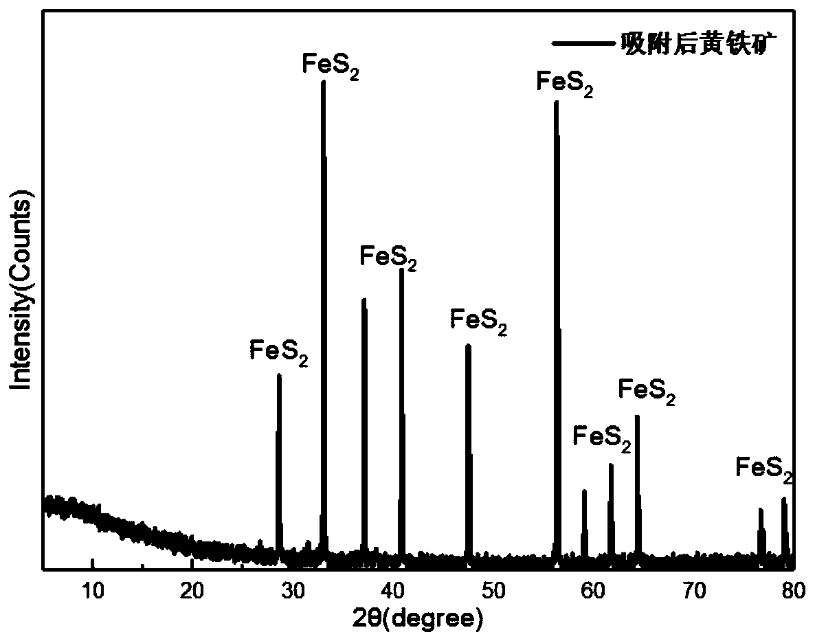 Method for adsorbing precious metal complex ions in thiosulfate leaching agent through sulphide ore