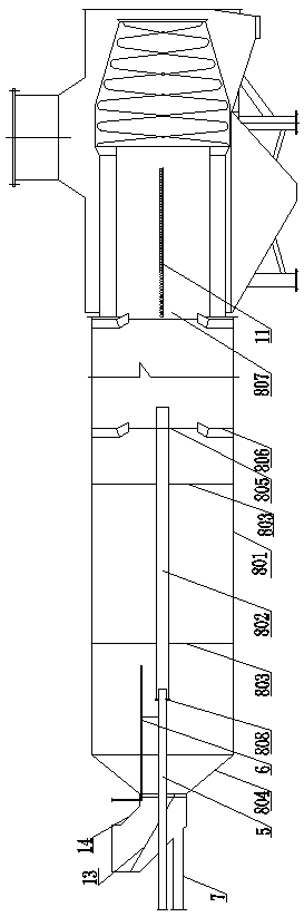 Production device and production process for preparing lime milk from ammonia distillation waste liquid