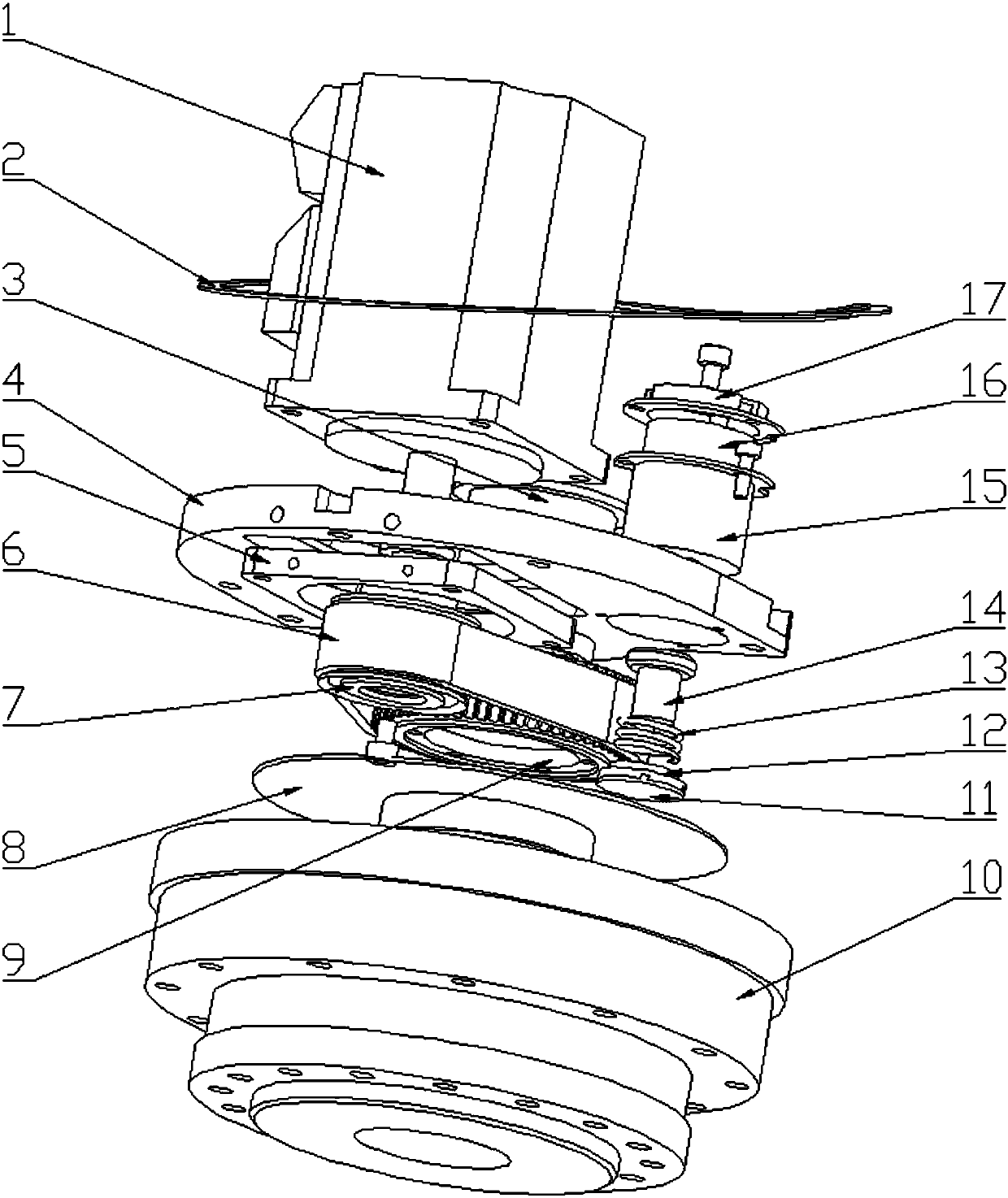 Multi-freedom-degree hollow coordinative mechanical arm