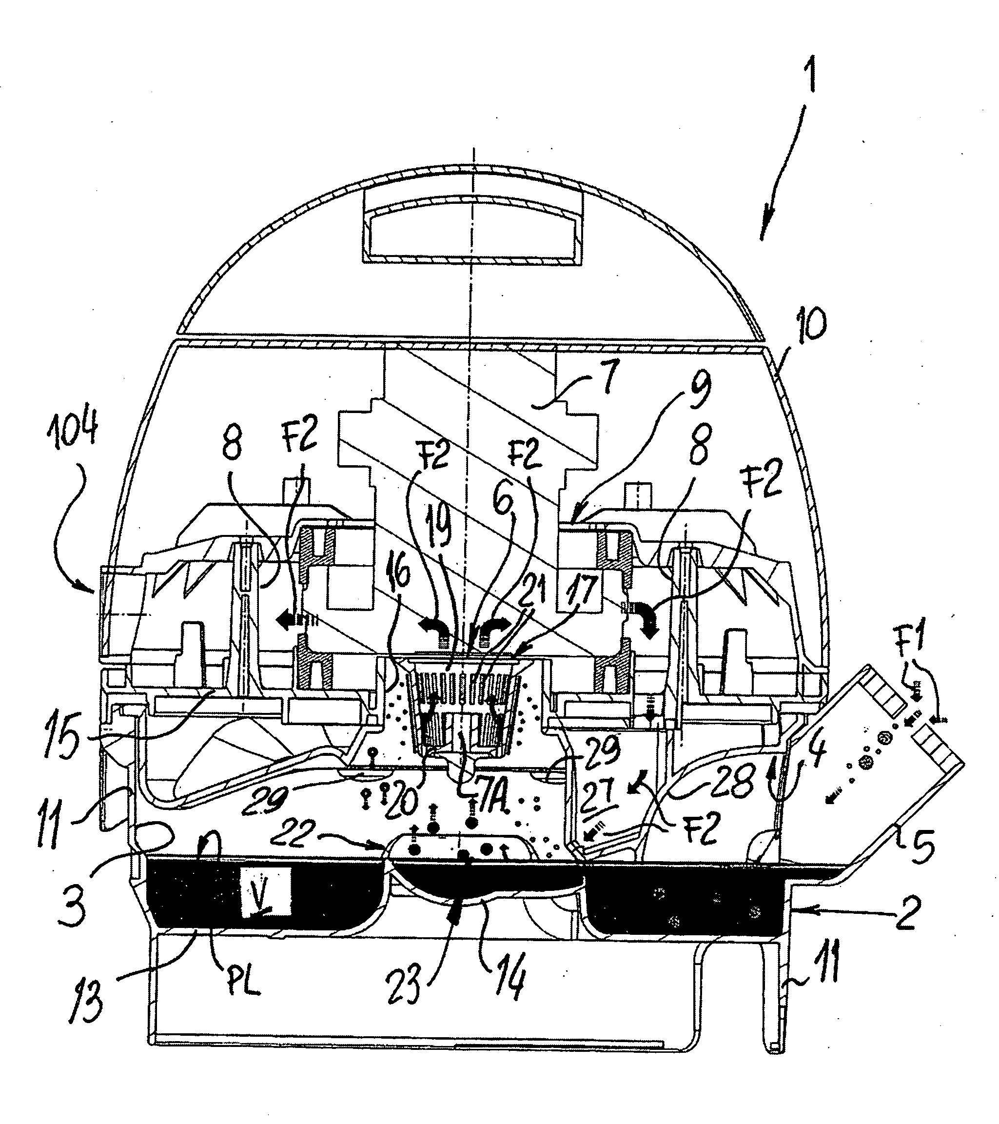 Vacuum cleaner with wet scrubber