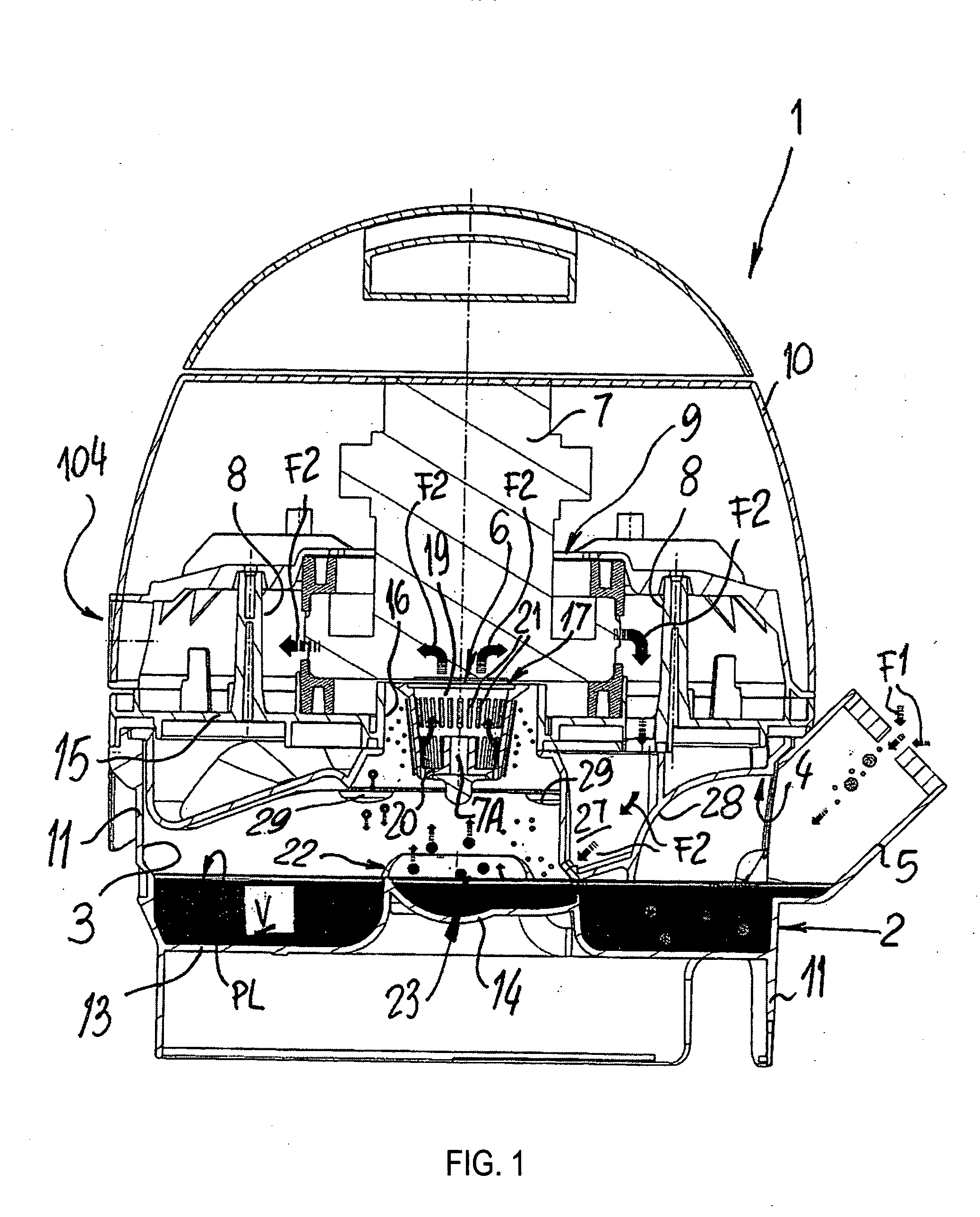 Vacuum cleaner with wet scrubber