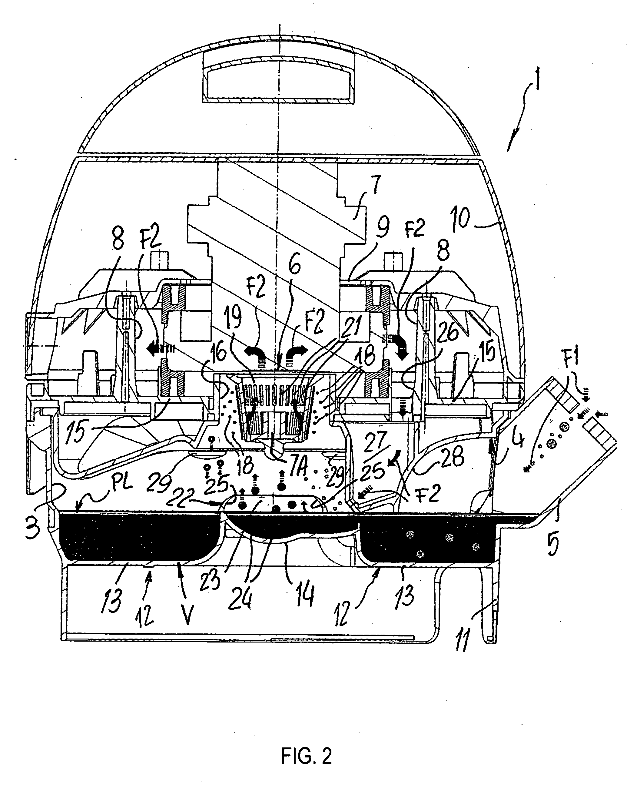 Vacuum cleaner with wet scrubber