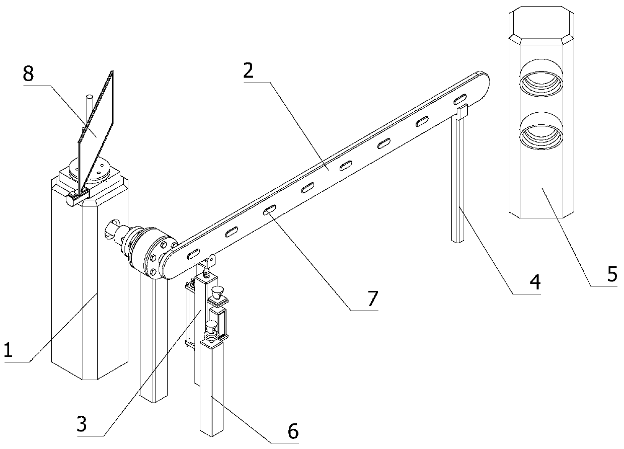 An early warning anti-collision parking pole and its system for an unmanned parking lot