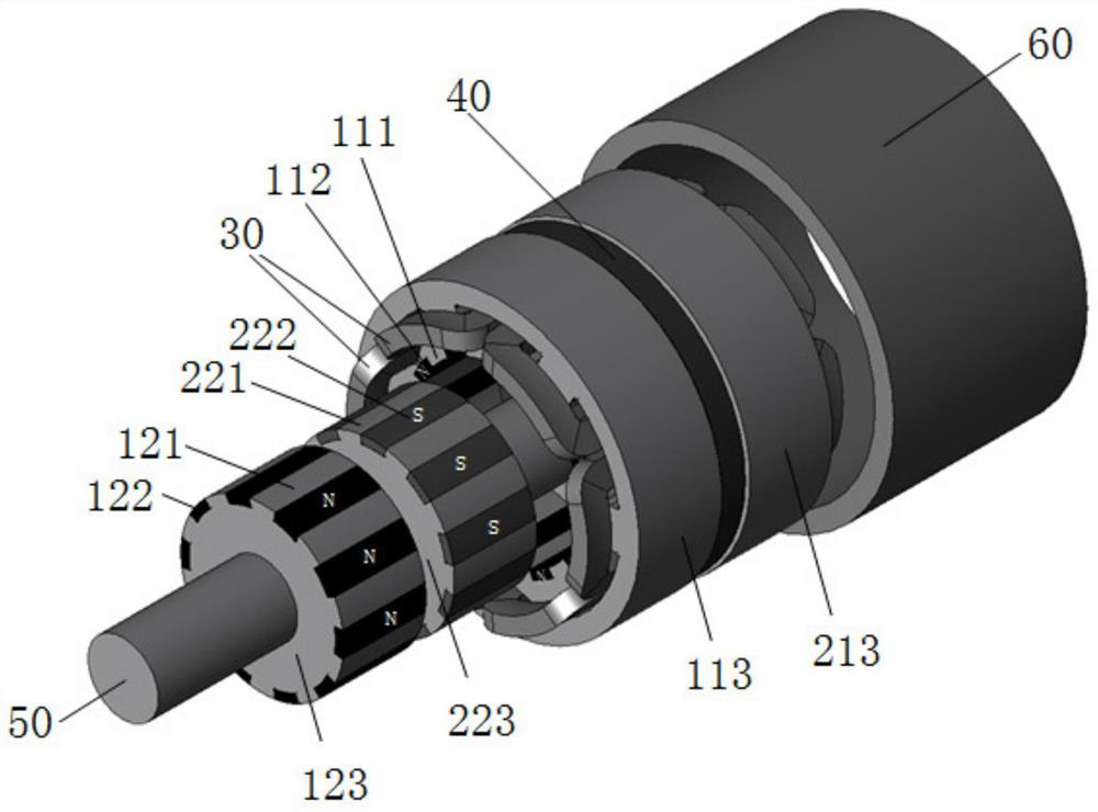 Bilateral consequent pole type hybrid excitation brushless motor