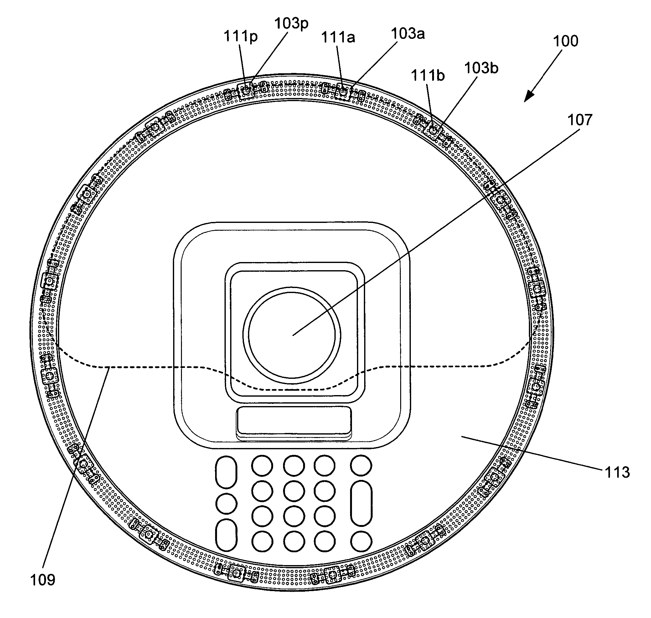 Microphone orientation and size in a speakerphone