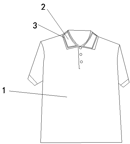 Muting clothes with crease-resist collar