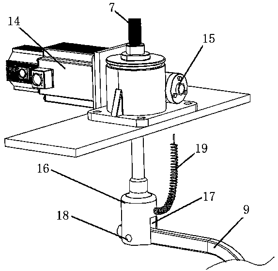 All-directional walking rehabilitation training device with hard traction weight losing effect