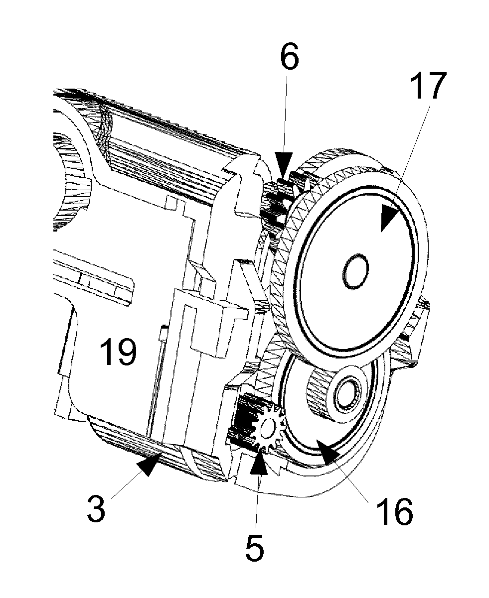 Compact platen roller motion system for thermal printing mechanism