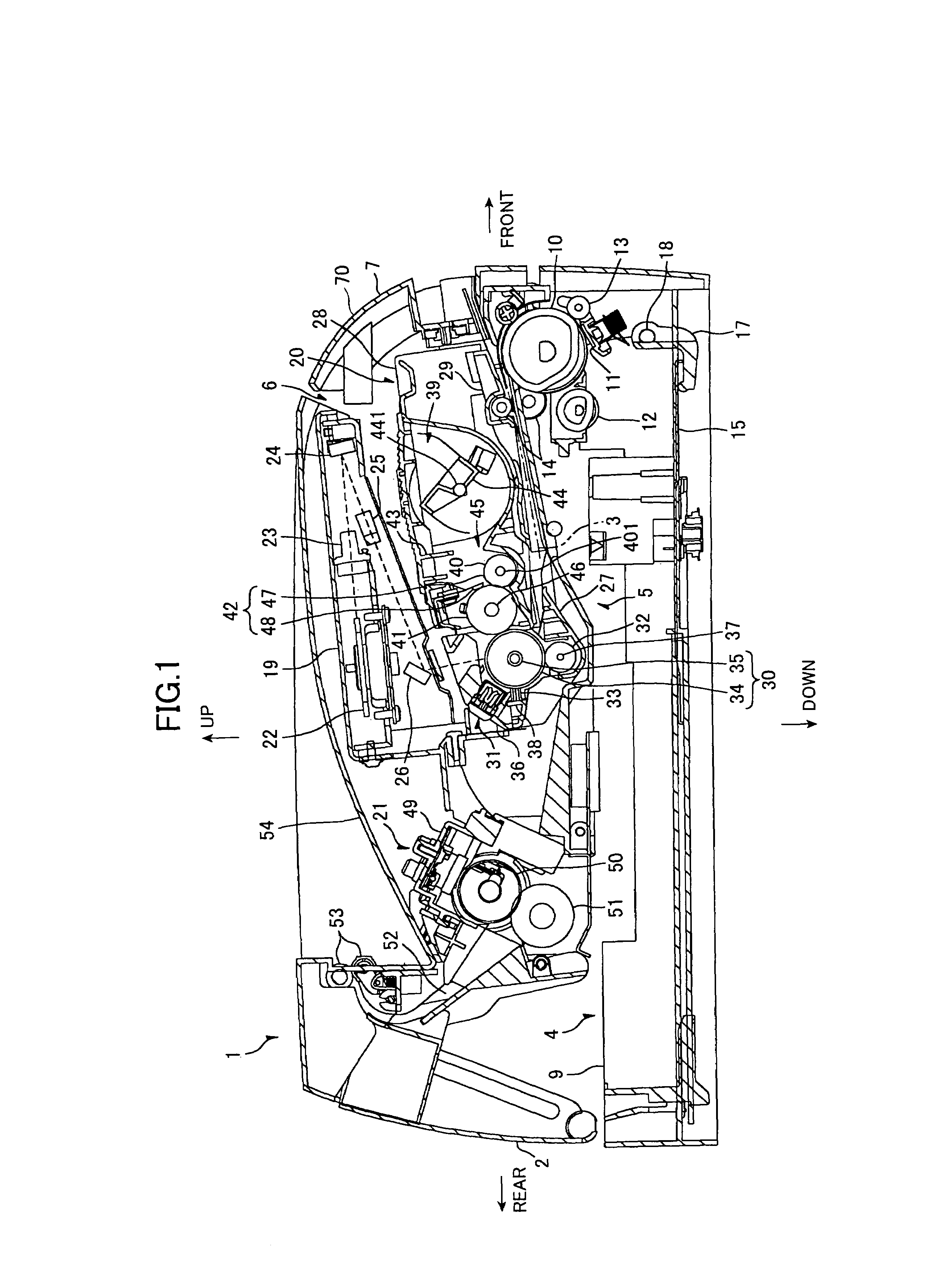 Image-forming device and process cartridge