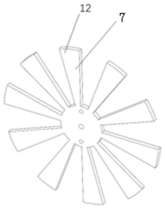 Friction nanometer power generation device based on flywheel structure