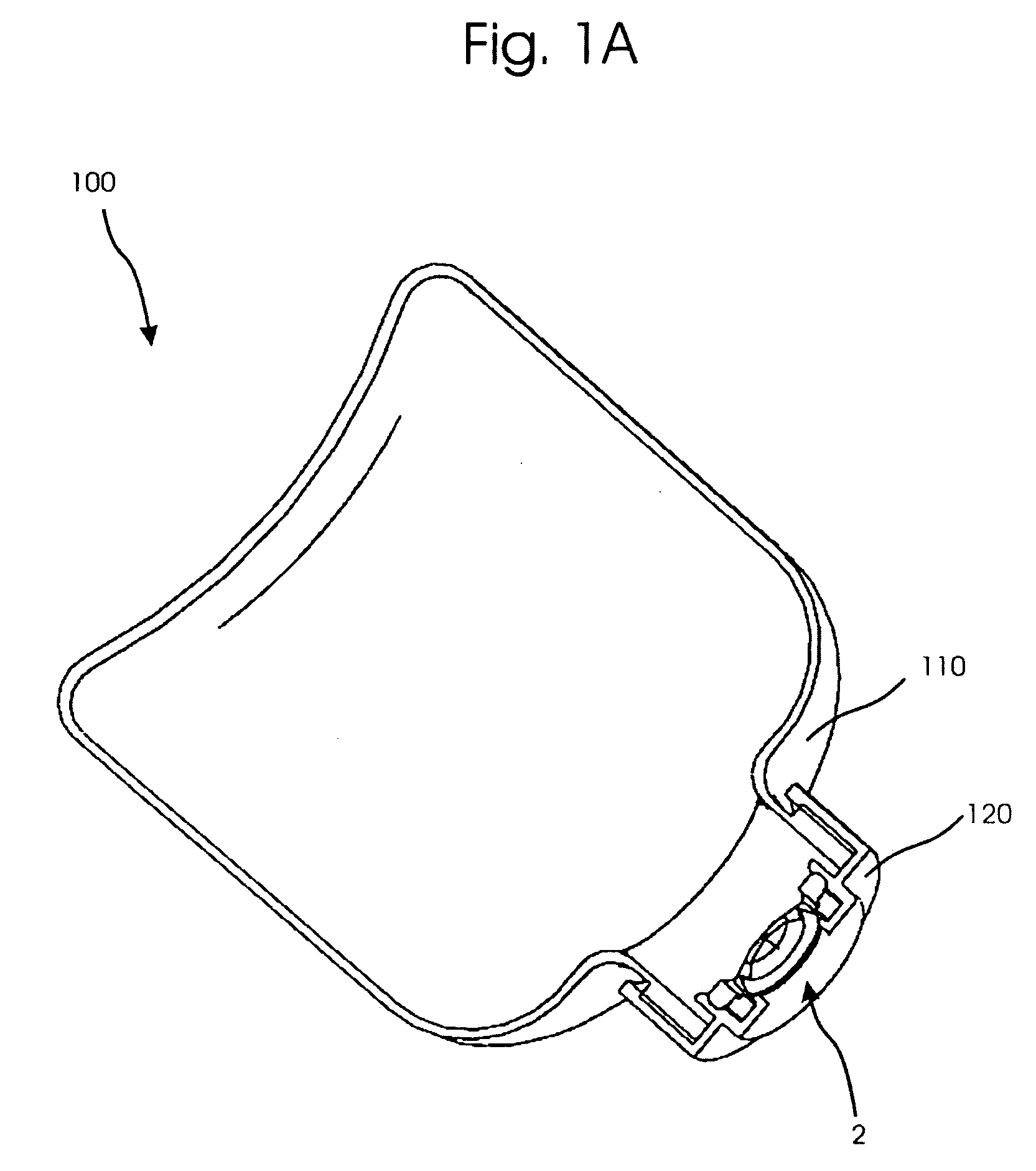 Dispensing valve and a container for holding fluid provided with such a dispensing valve