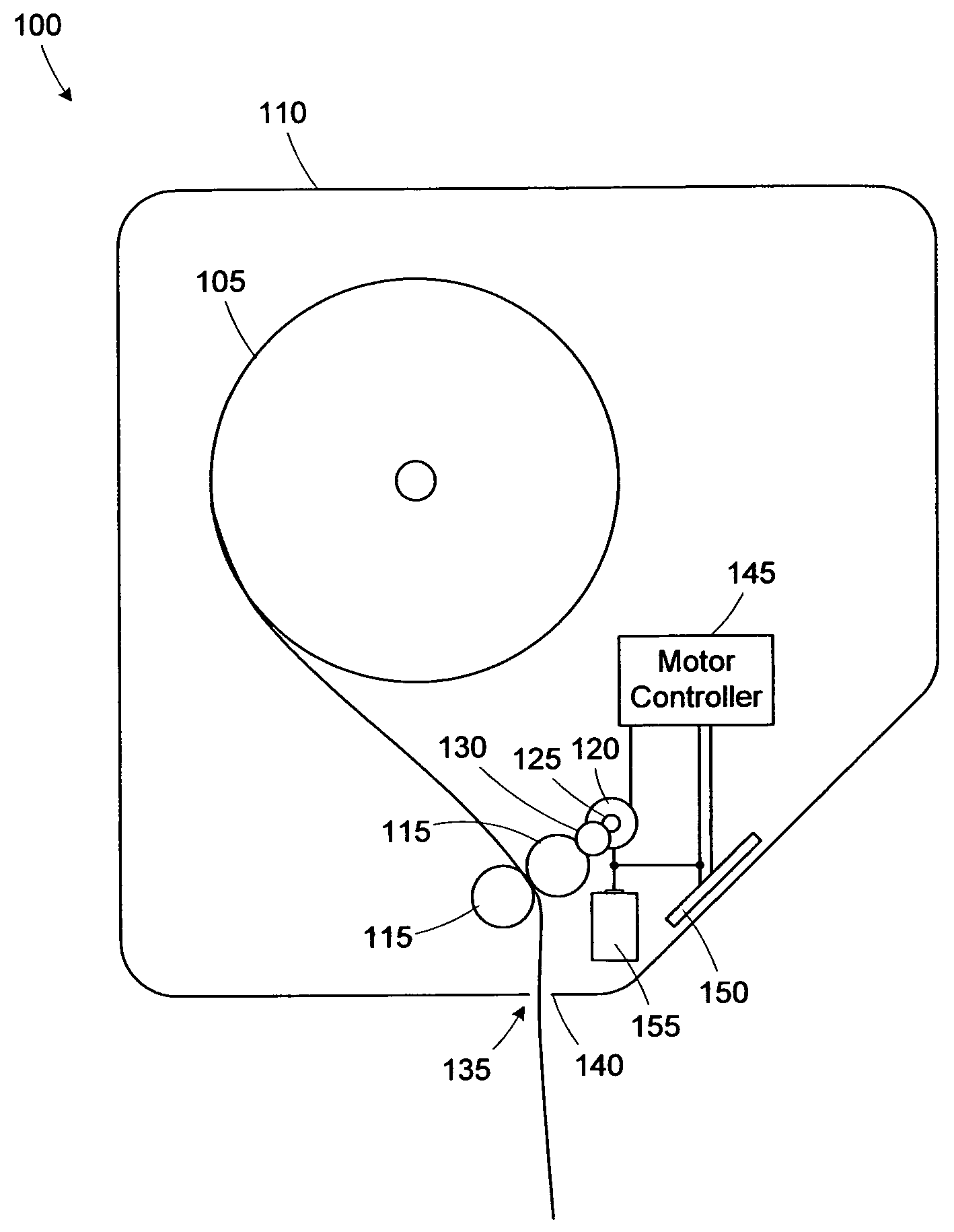 Method and apparatus for controlling a DC motor by counting current pulses