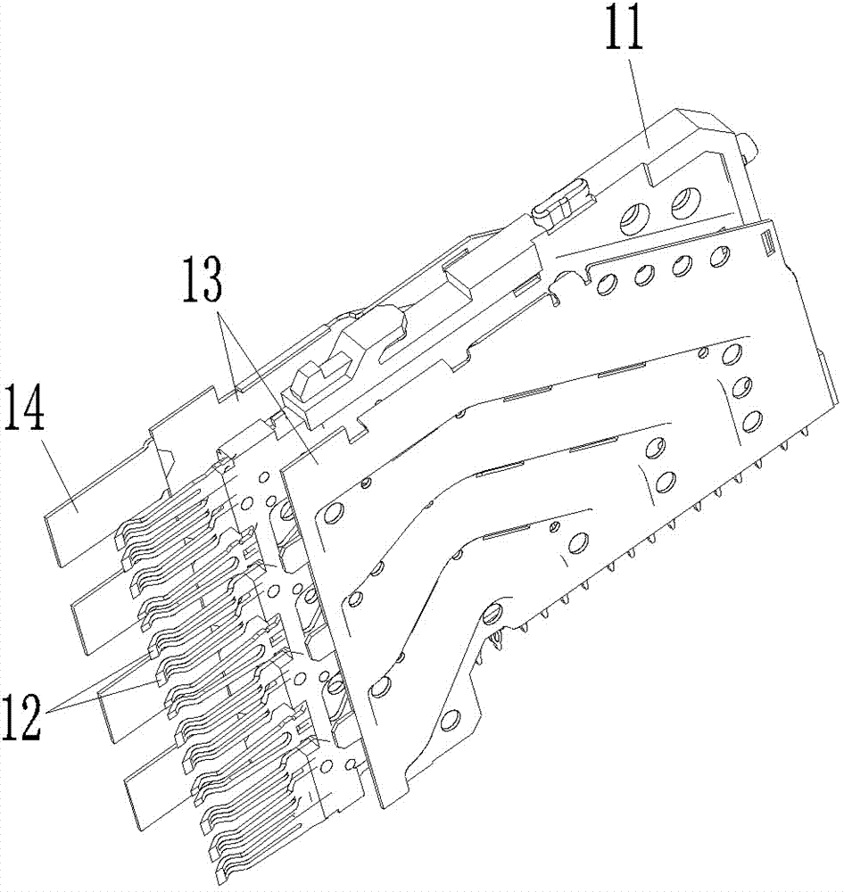 Difference module and full-shielding-type difference connector using the module