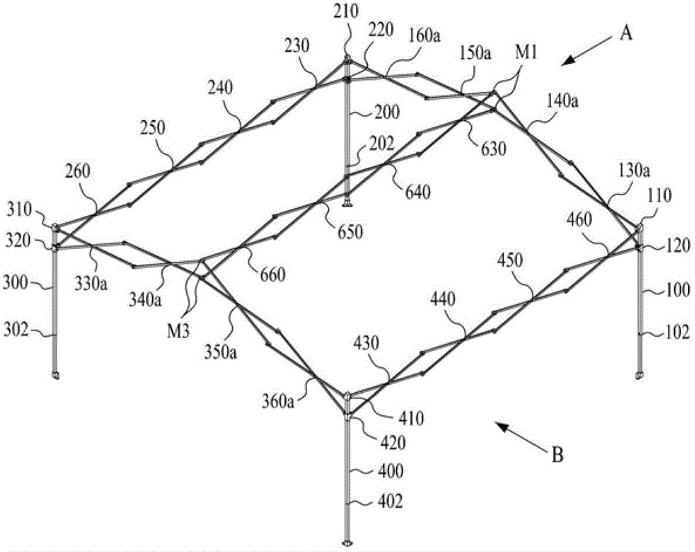 Foldable canopy frame and tent using the same