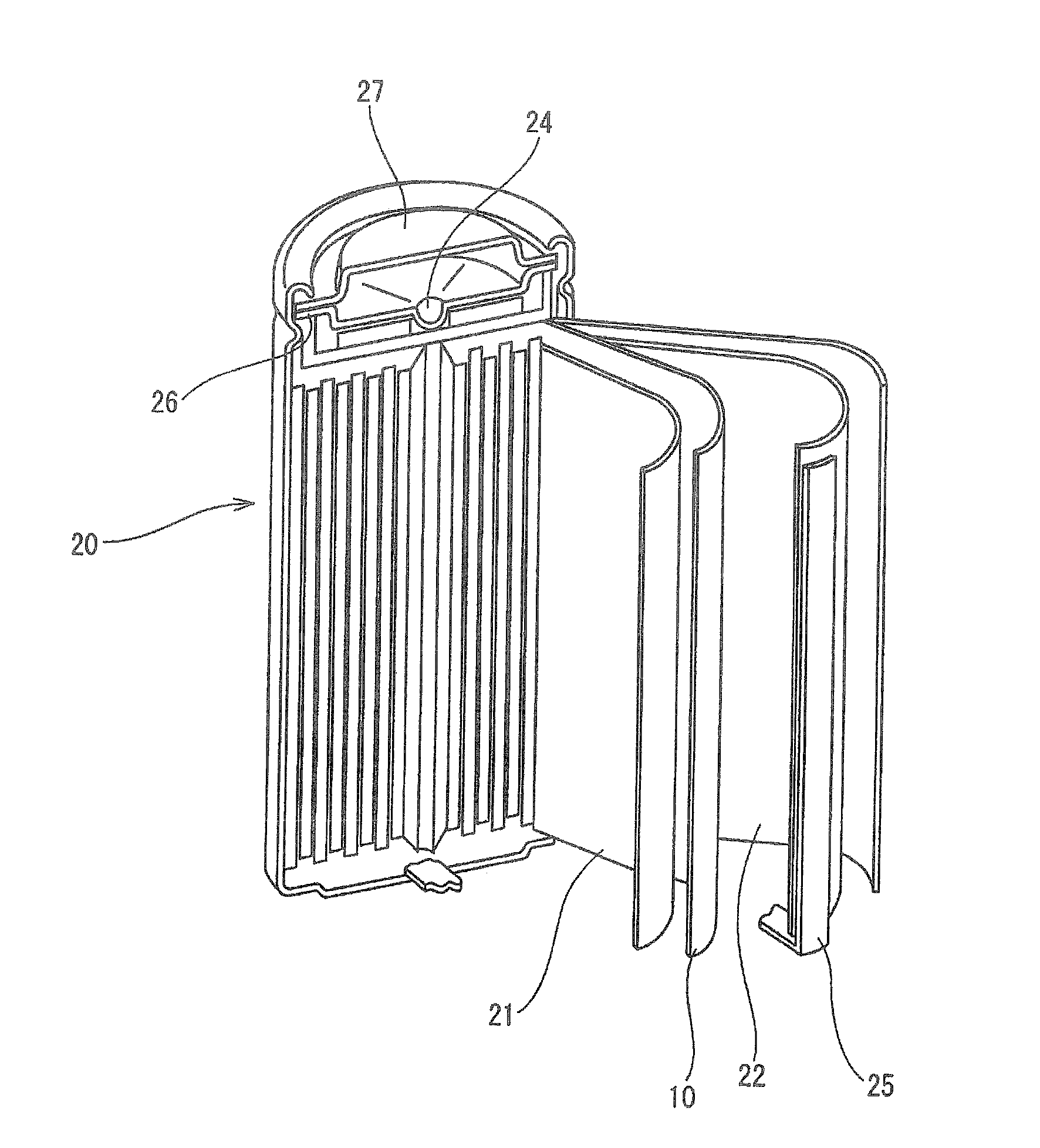 Laminated porous film for separator