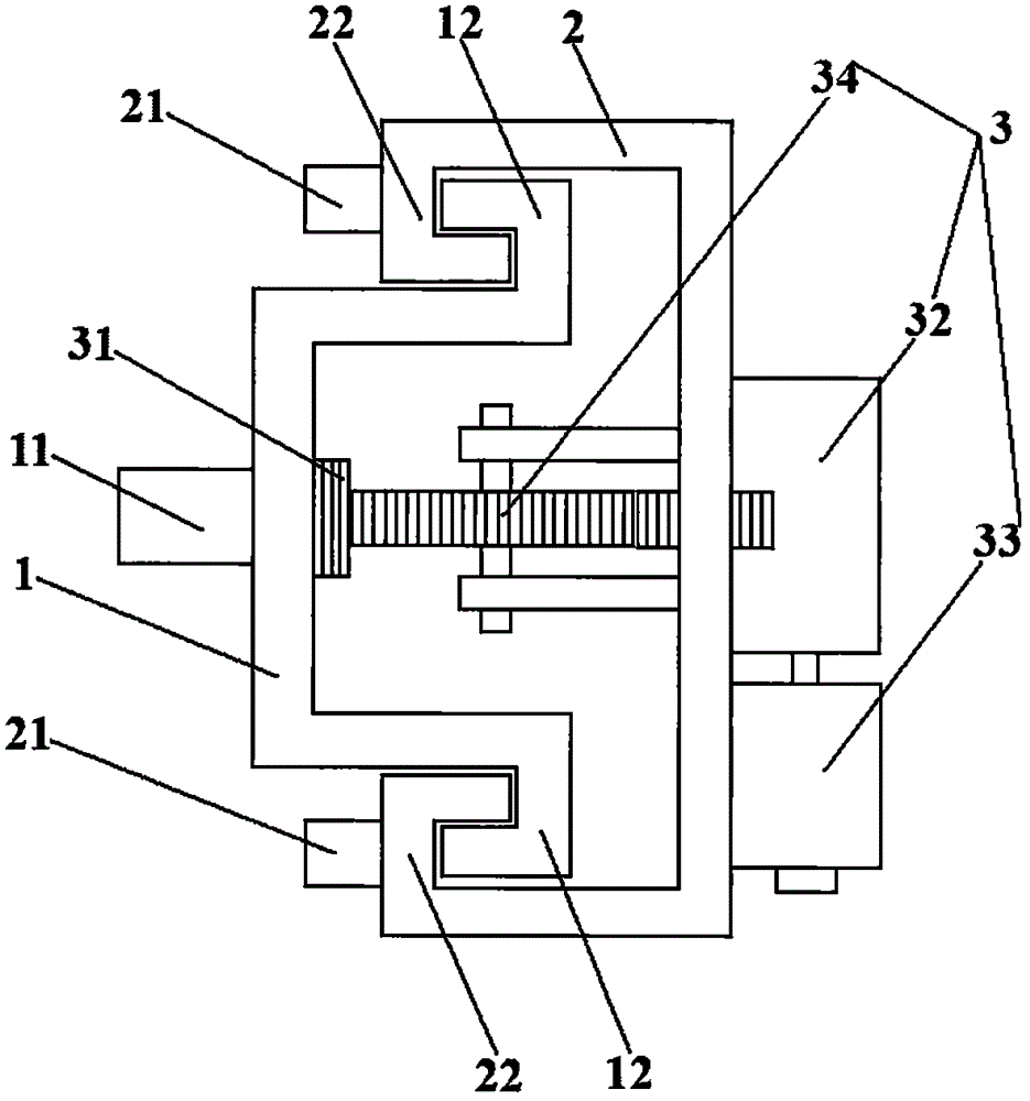 Automatic climbing device of scaffold