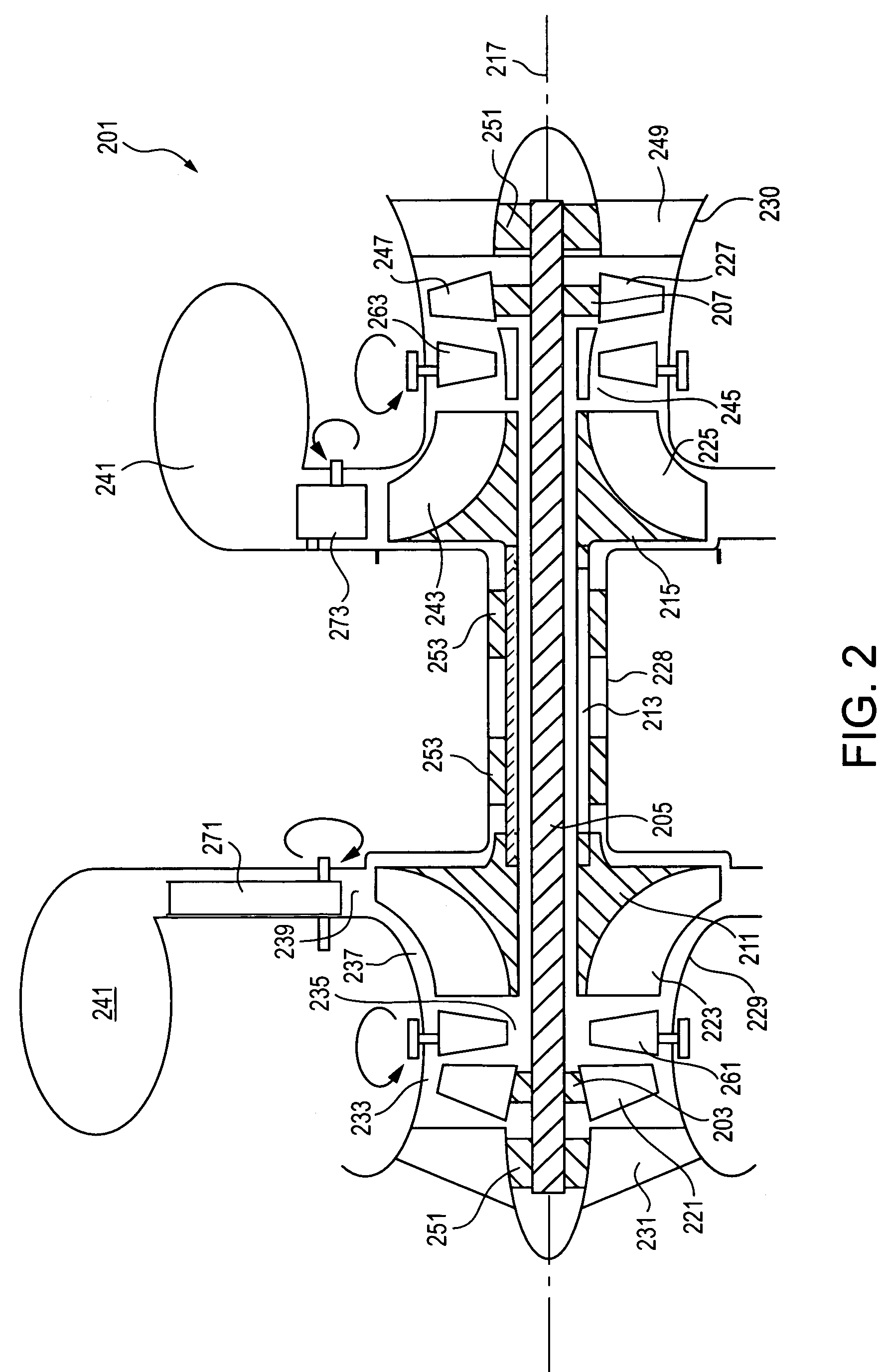 Two-shaft turbocharger