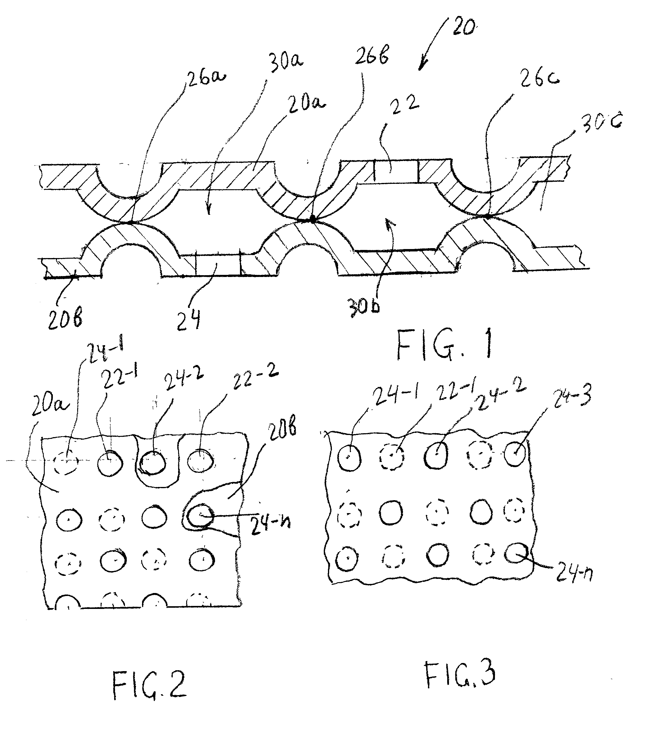 Filtering membranes on the basis of welded polymer structures and method for manufacture thereof