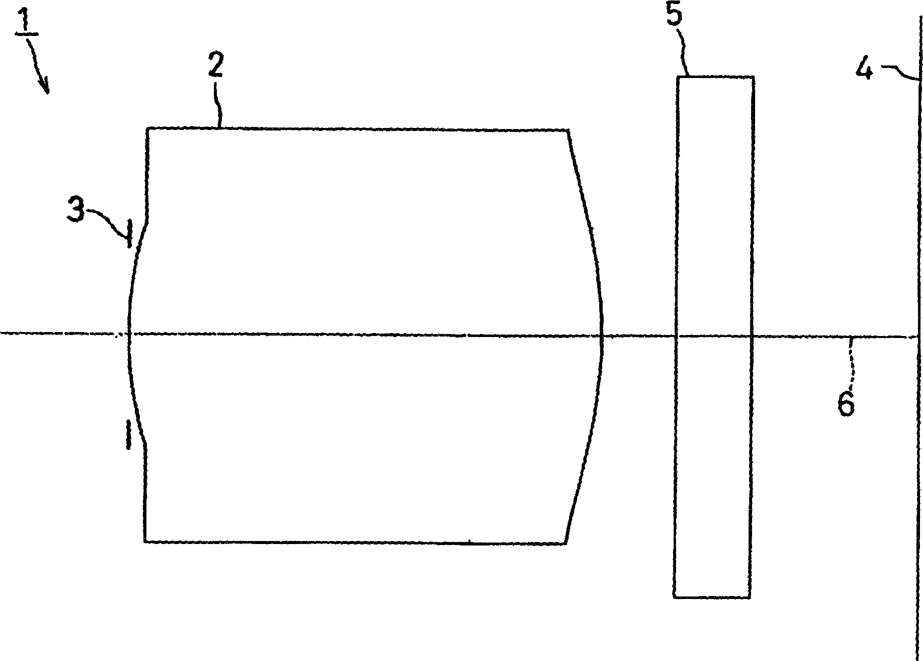 Wide-angle optical system for solid photographic component