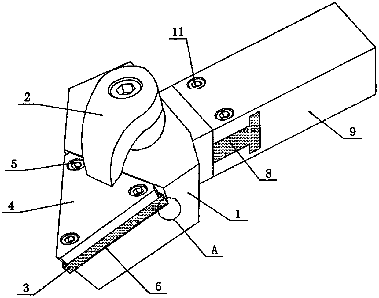 Dedicated PCD composite tool of gear shifting cover