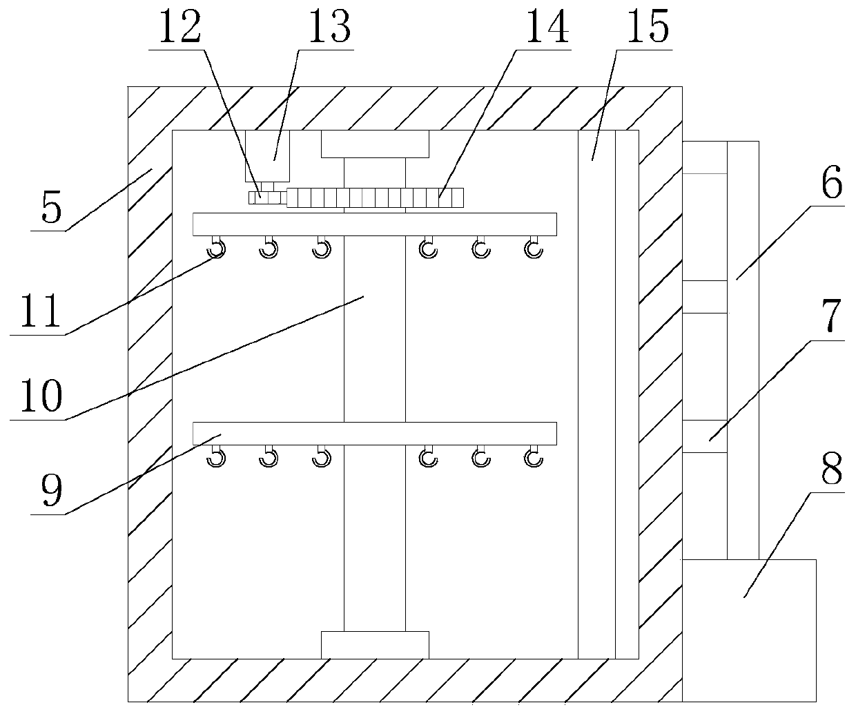 Environment-friendly fumigation furnace with good fumigation effect