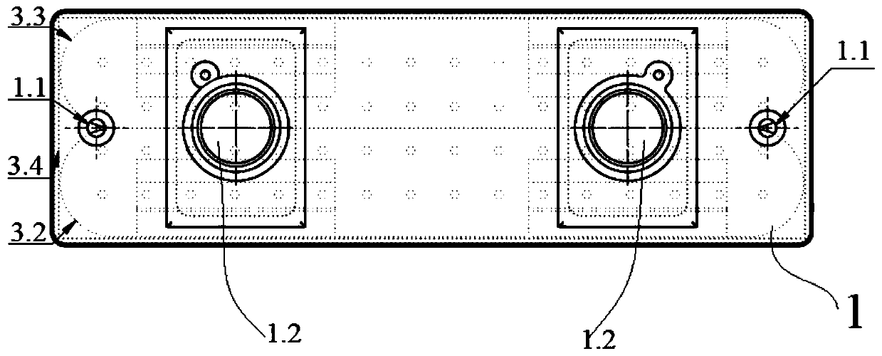 Double-hole lithium ion cover plate and rocking-chair type liquid injection device and method thereof