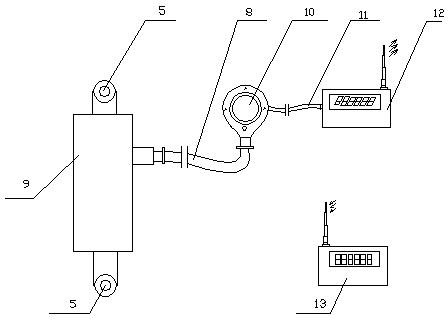 Towing force balance device for double-trawlnet fishing boat