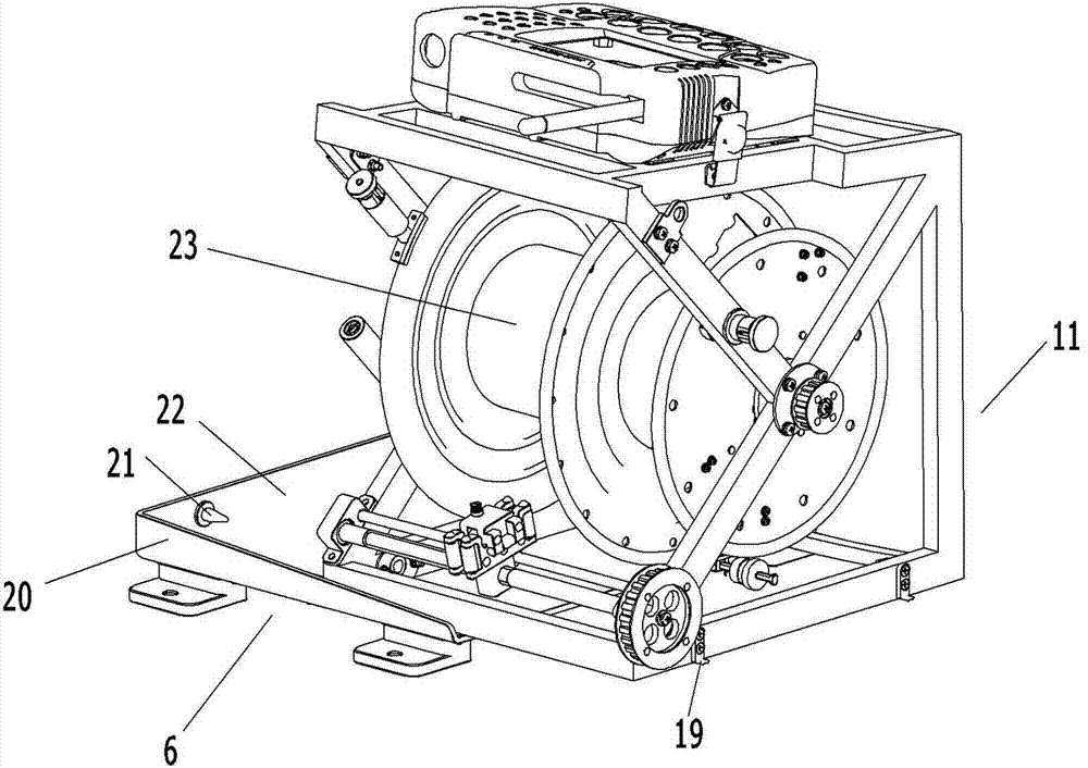 Pay-off and take-up device