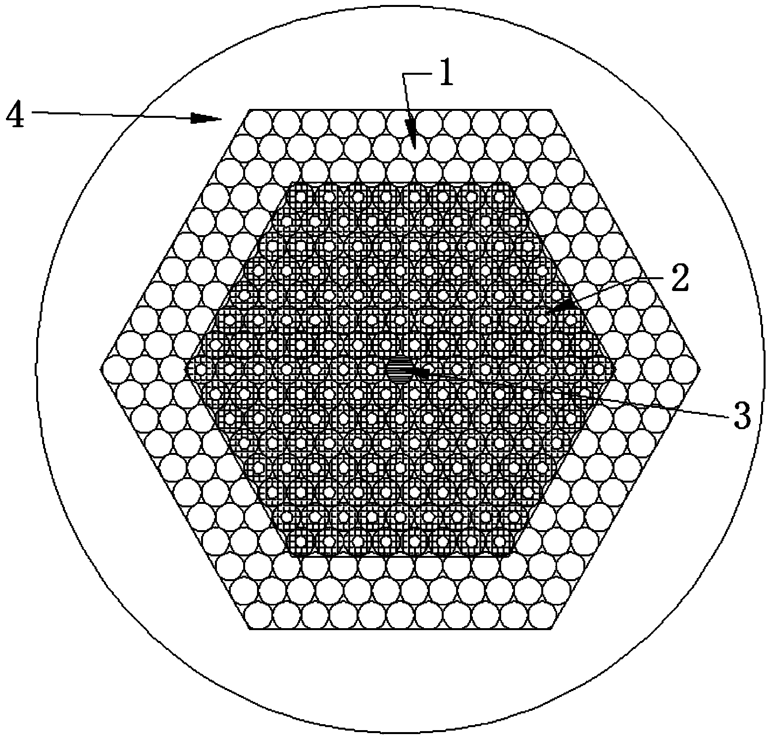 Double-cladding all-solid photonic crystal gain fiber and manufacturing method thereof