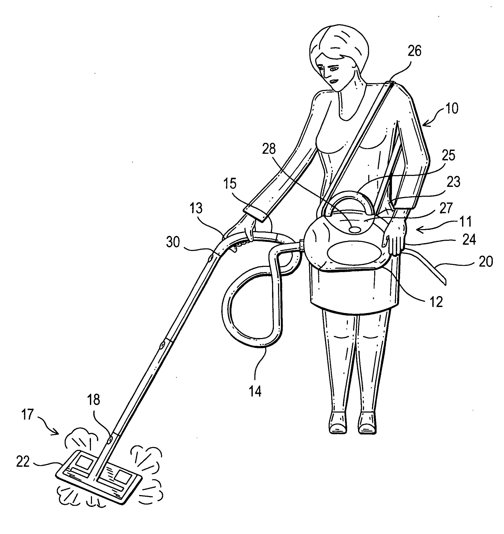 Fabric steam pocket and attachment for use with steam cleaner