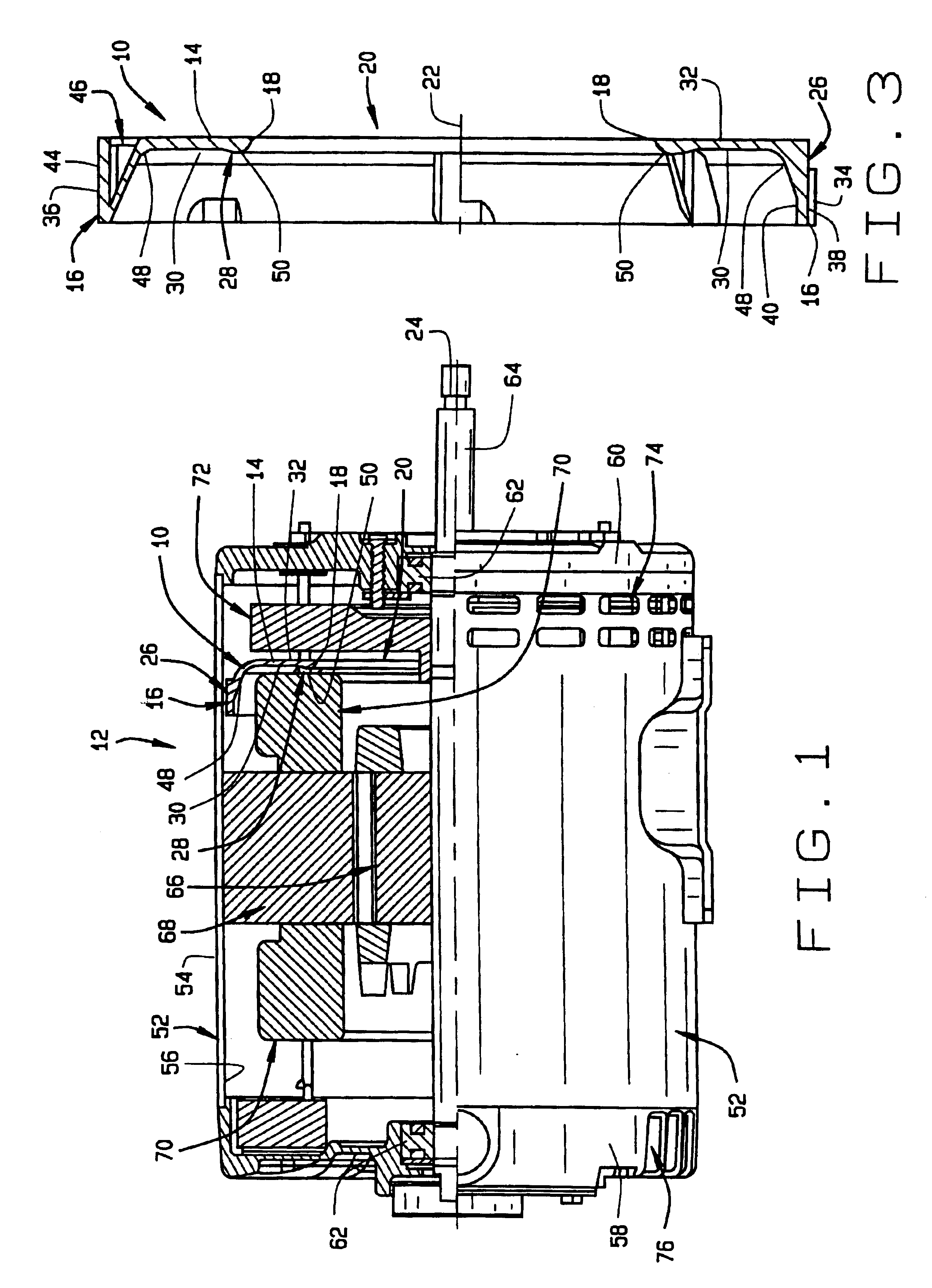 Dynamoelectric device air flow baffle shaped to increase heat transfer