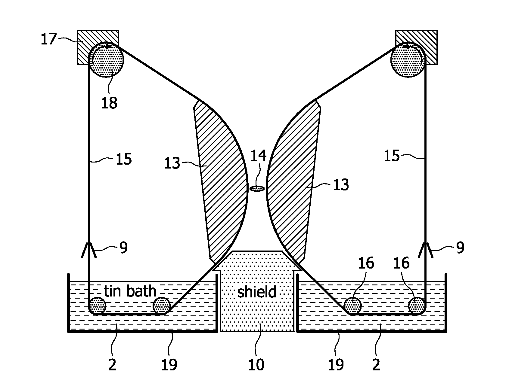 EUV plasma discharge lamp with conveyor belt electrodes