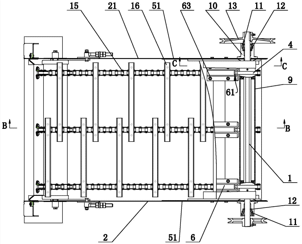Drive Shaft Structure and Bridge Crossing Device of Combine Harvester