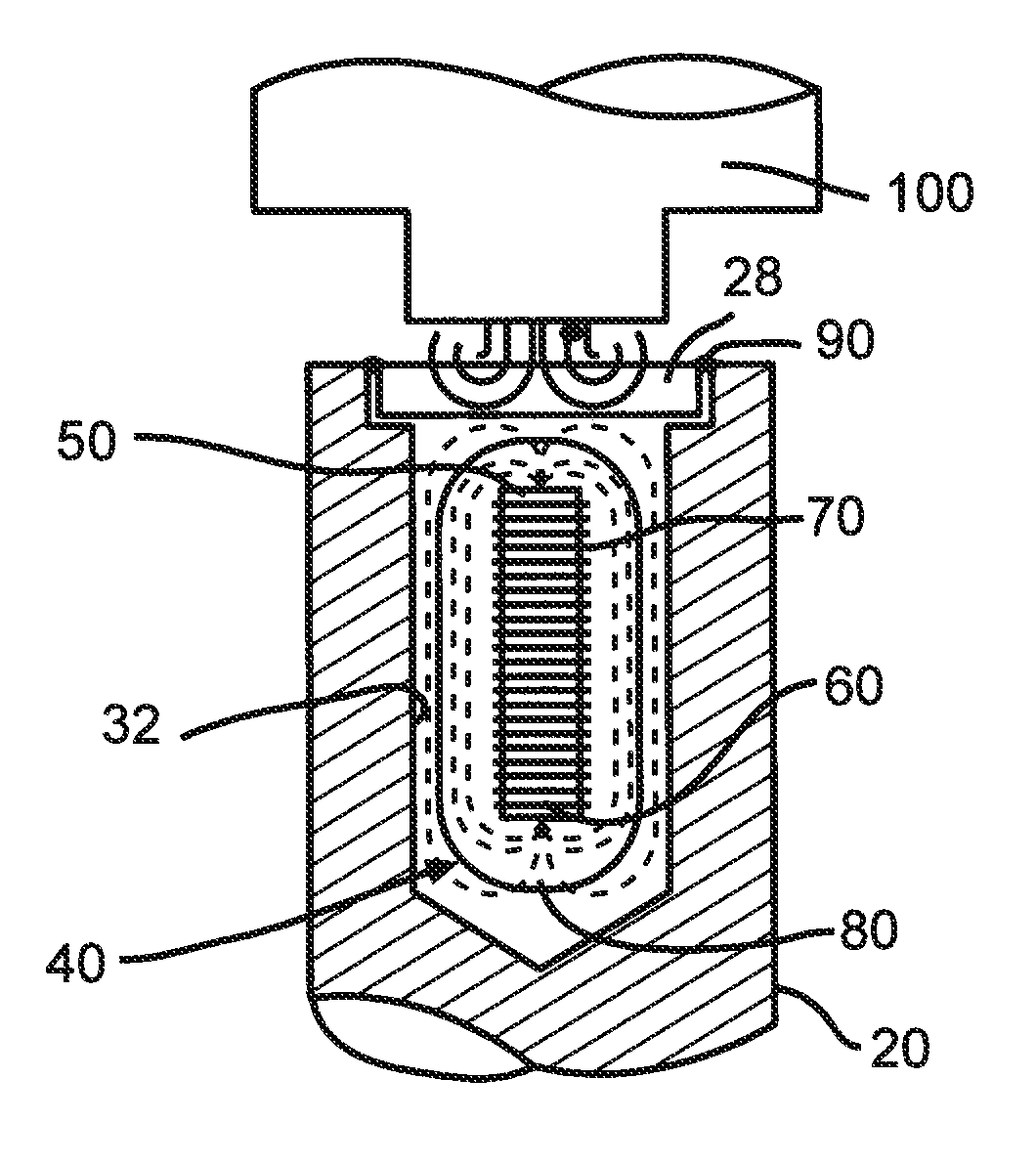 Intelligent implement having metal encased passive radio frequency transponder and examples of use