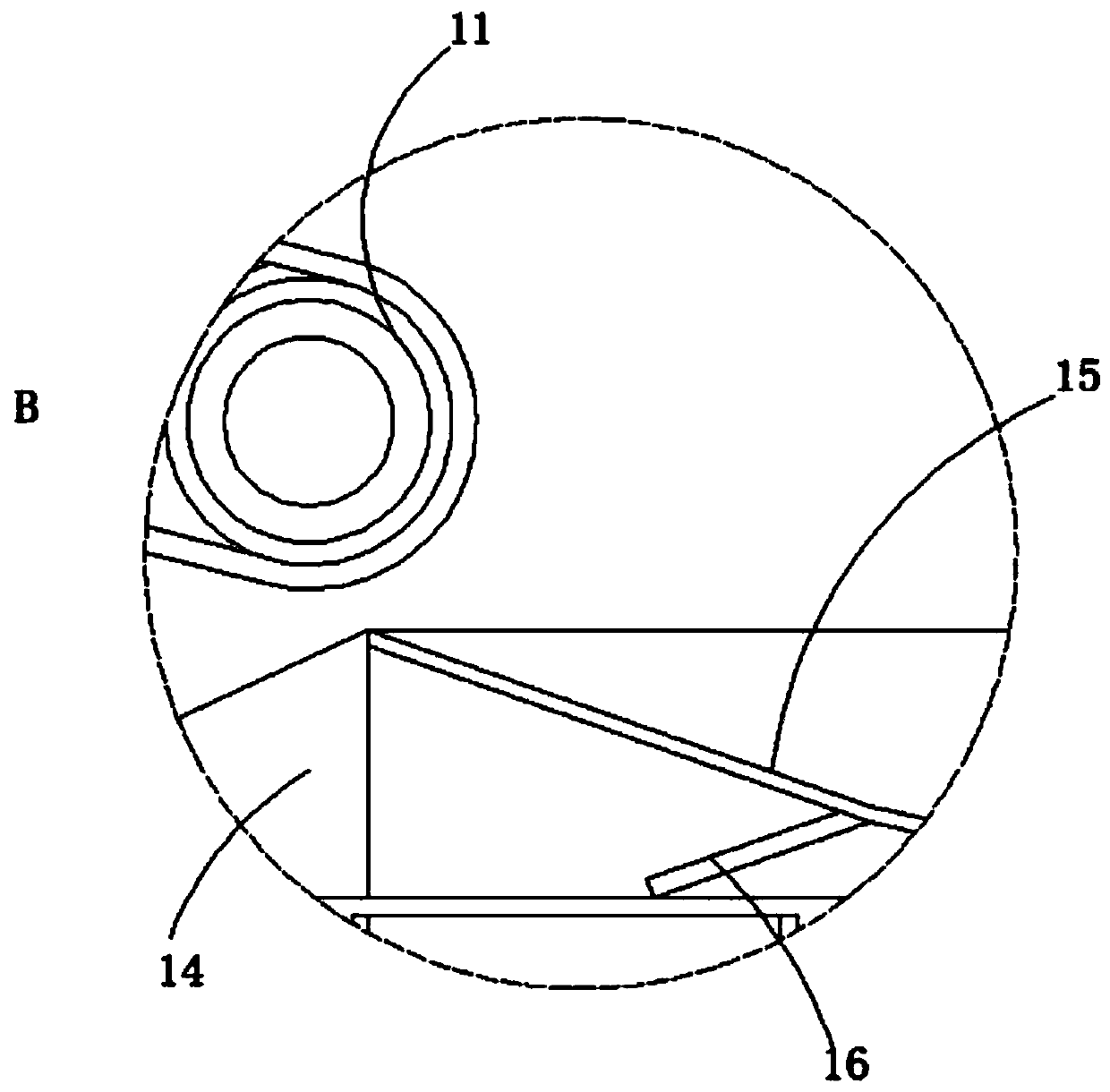 Screening device for refractory material production