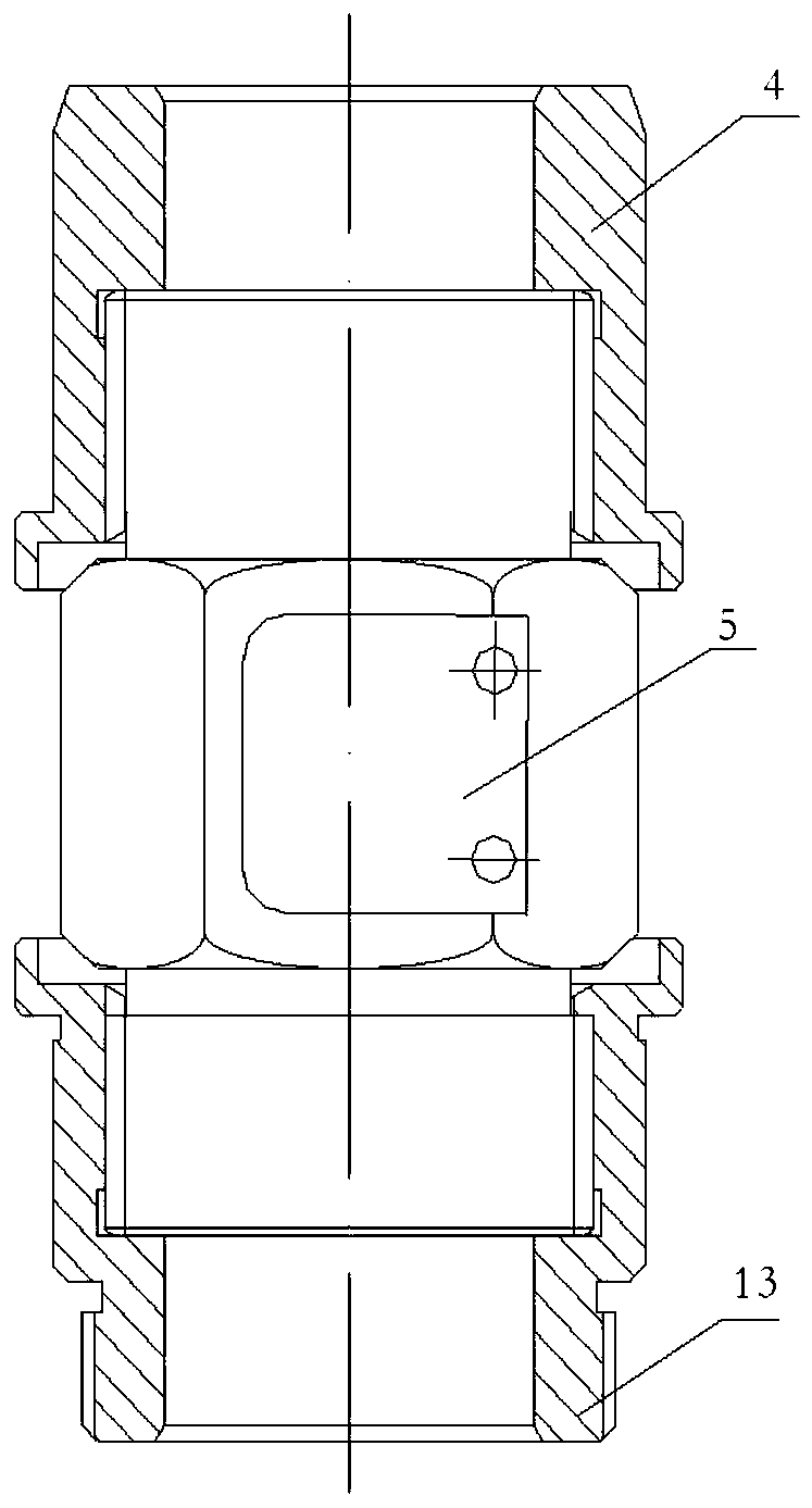 Main pump canned motor auxiliary impeller flow measurement device and circuit shunt measurement method