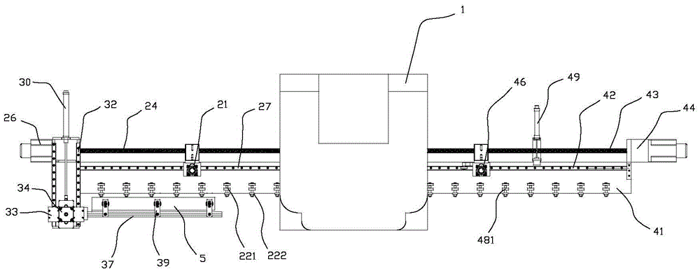 A fully automatic key blank stamping machine