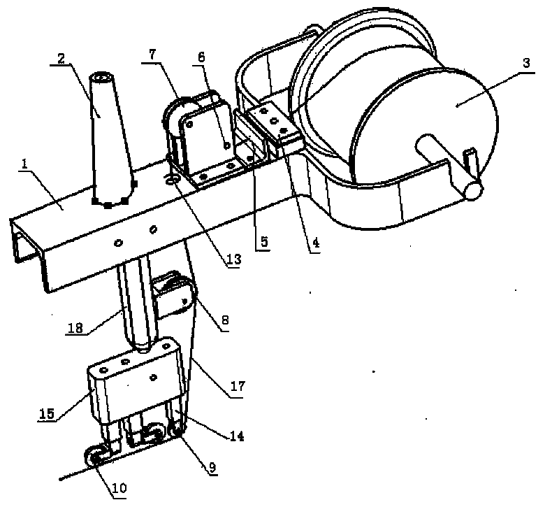 Metal wire laying device