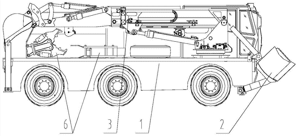 Wheel type mechanic operating barrier removing vehicle