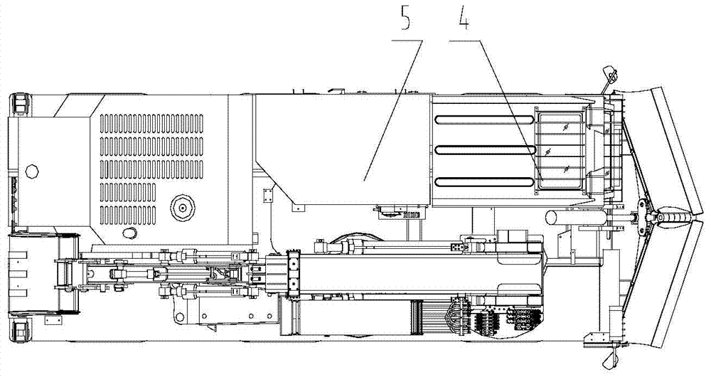 Wheel type mechanic operating barrier removing vehicle