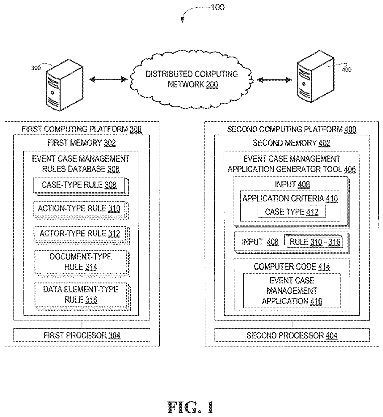 Tool for generating event case management applications