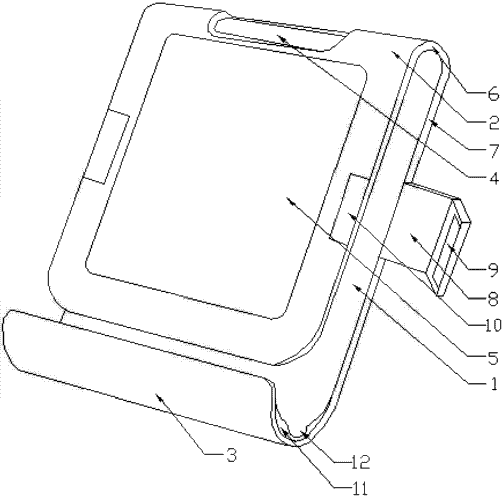 Portable tablet computer bracket with good stability
