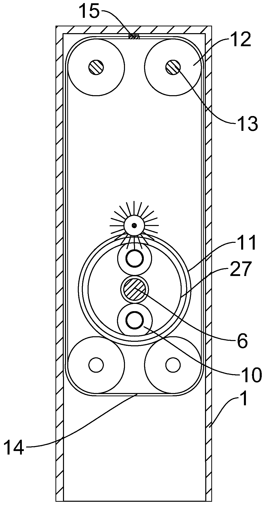 Desulfurization tower for efficiently treating flue gas