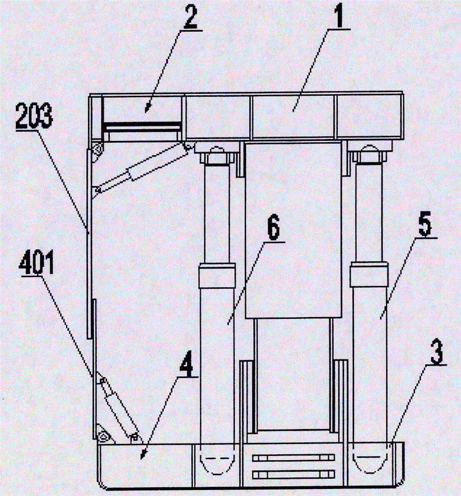 Top coal caving hydraulic bracket combined body for exploiting 4-10 m steeply-inclined coal seam