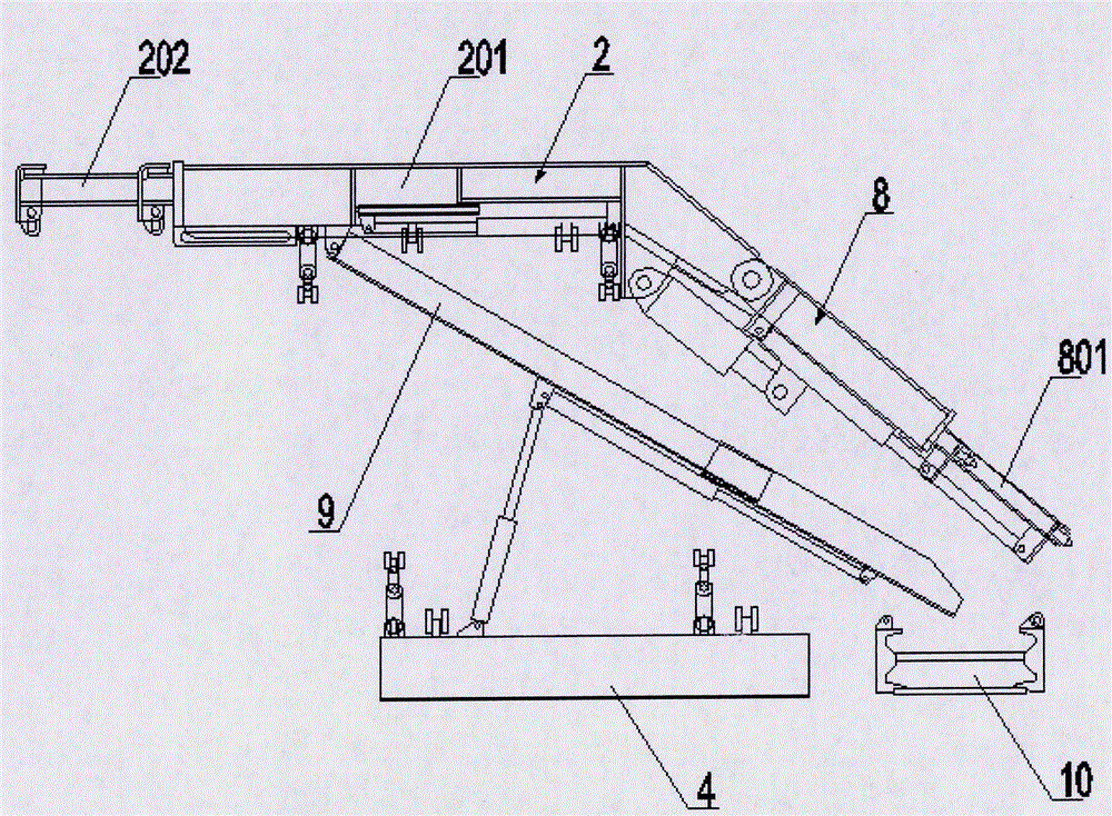 Top coal caving hydraulic bracket combined body for exploiting 4-10 m steeply-inclined coal seam