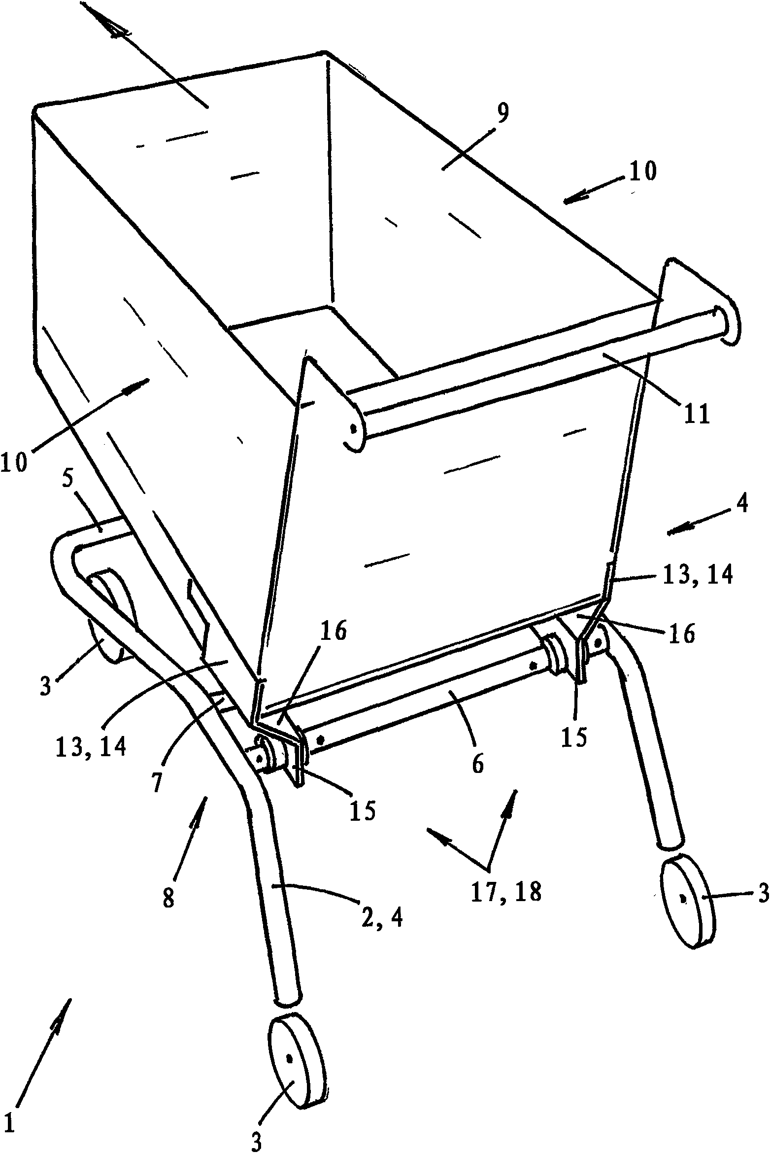 Stackable shopping cart