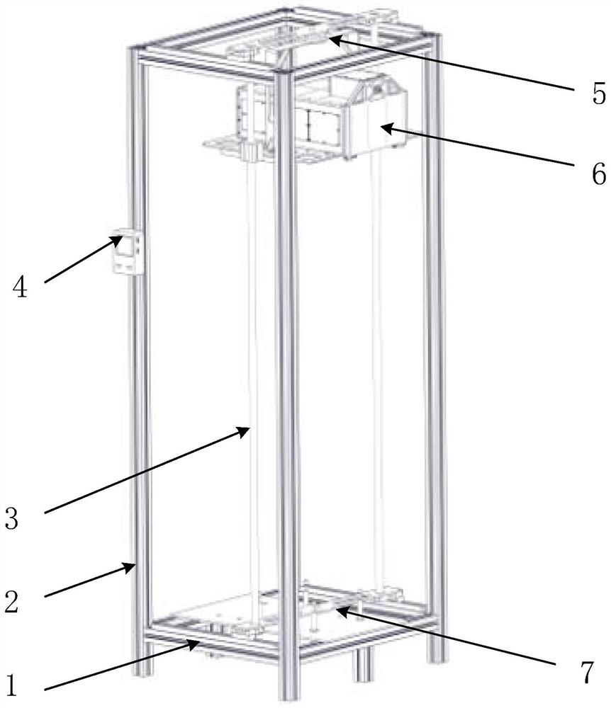 Test device for simulating weightlessness ejection of cubesat