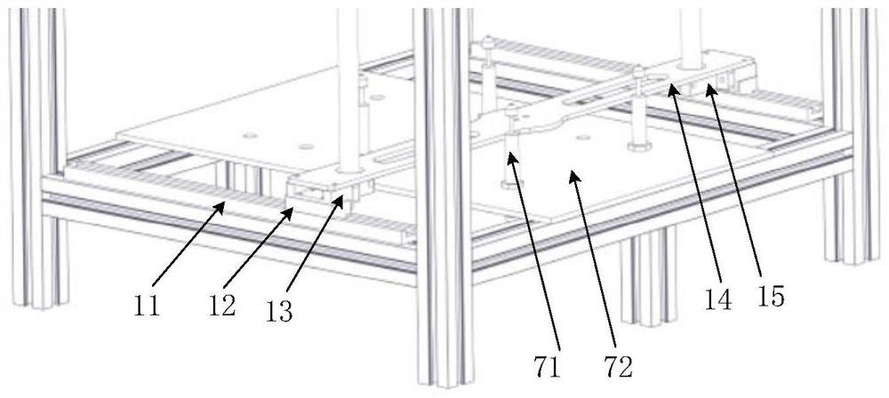 Test device for simulating weightlessness ejection of cubesat