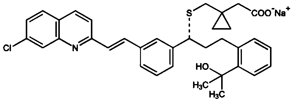 A kind of montelukast sodium chewable tablet prescription and its preparation process