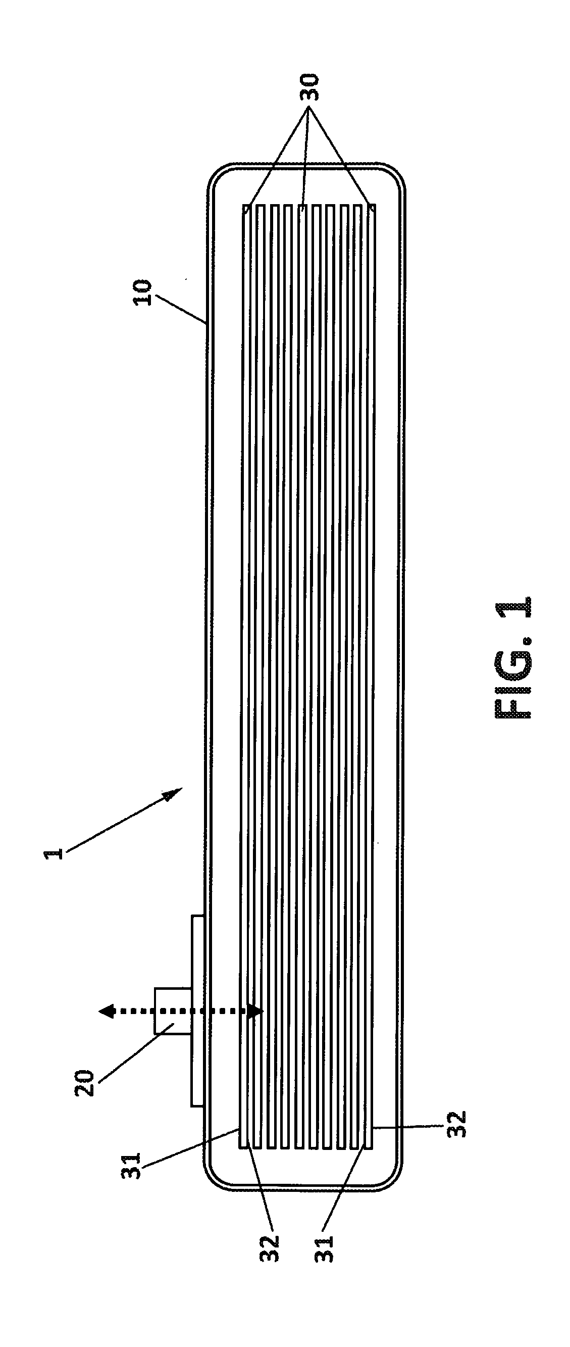 Element with variable stiffness controlled by negative pressure